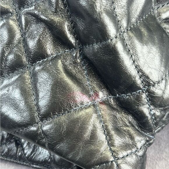 Chanel Gunmetal Leather Chain Me Quilted Bag - Picture 9 of 16